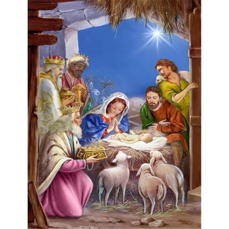 PATIOPLUS The Wise Men at the Nativity Christmas Flag Size PA2557059